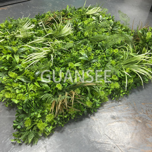 Tapis de <span class=keywords><strong>haie</strong></span> artificielle en faux <span class=keywords><strong>laurier</strong></span>, feuillage vert UV, panneaux de clôture pour l'intimité, écran en gazon artificiel pour la décoration murale - Product Image 4