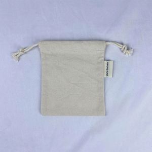 ถุงผ้าฝ้ายออร์แกนิคแบบมีเชือกผูก สีธรรมชาติ รีไซเคิลได้ สำหรับใส่สร้อยข้อมือ นาฬิกา แว่นตา แหวน ป้องกันฝุ่น ใช้ซ้ำได้ - Product Image 6