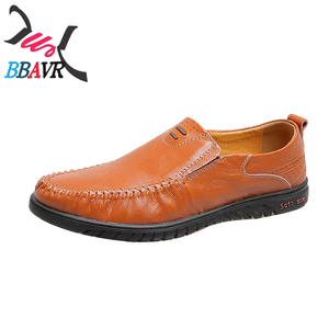 Botas Casuales de Piel para Hombre, Transpirables, Negras y Marrones, Zapatos Planos con Suela Suave, Cierre Deslizante, Forro de Algodón para Primavera, Otoño e Invierno - Product Image 1