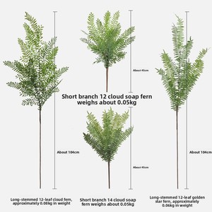 ต้นไม้ประดิษฐ์ตกแต่งภูมิทัศน์ ทนทานต่อรังสียูวี เป็นมิตรกับสิ่งแวดล้อม ต้นเฟิร์นพลาสติกในกระถาง ต้นไม้จำลอง ไมโครแลนด์สเคป กระถางปลูกดอกไม้ - Product Image 4