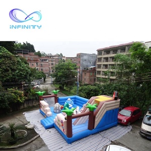 Grandes de productos ciudad inflable de la diversión gorila saltando juegos los niños <span class=keywords><strong>castillo</strong></span> con diapositivas para - Product Image 2