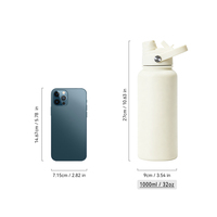 Bouteille d'eau en caoutchouc avec double bouchon, finition mate, pour activités sportives et fitness en extérieur, commande en gros, logo personnalisé, vente en gros OEM