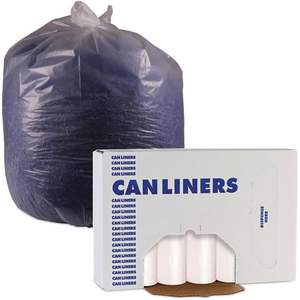 Boardwalk BWK242306 Natural 7-10 Gal Waste Can Liners 24 X 24 6 MIC 50 <b>Bags</b>/Roll 20 Rolls/CTN1 CT <b>Household</b> <b>Trash</b> <b>Bags</b> - Product Image 4