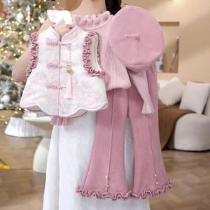 Tongxingyuan Girls Chinese Style New Year Outfit Winter Thick Tang Suit Clothing Set - Product Image 4