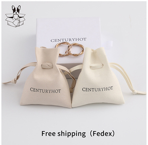 Bolsas de microfibra para joyería PUPPYSEW, bolsa de embalaje de alta calidad para collares y pendientes, bolsa con cordón para joyería con logotipo - Product Image 4