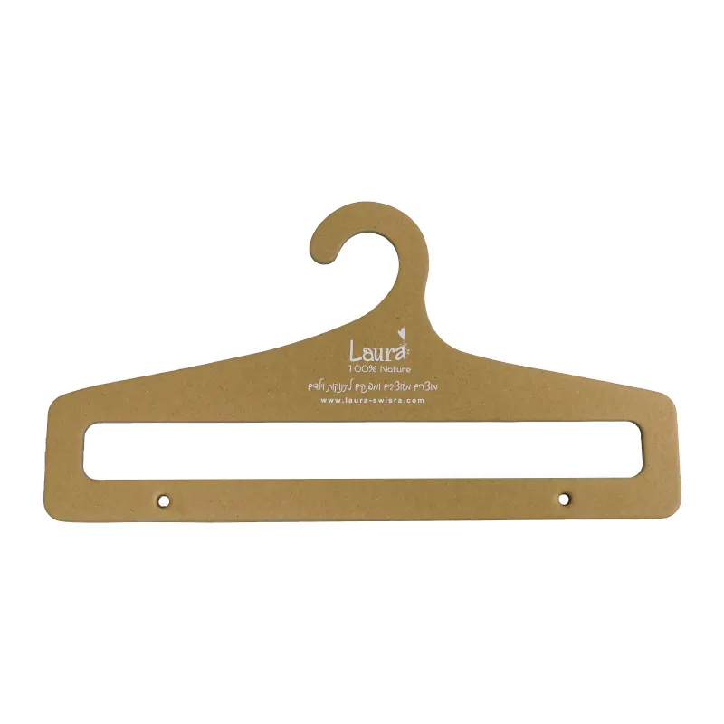 Custom Gerecycled Luxe Papier Hanger Kraftpapier Volwassenen Doek Hanger Groothandel