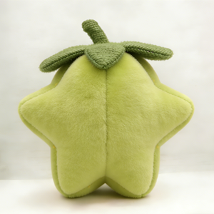 Customized Soft fuzzy short pile fruit <b>cushion</b>, plush Yellow dotted <b>star</b> fruit stuffed decor toy - Product Image 4