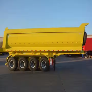 Semi-remorque benne basculante en acier robuste en forme de U à prix compétitifs, capacité supérieure à 30 000 kg - Product Image 6