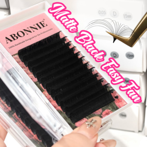 Abonnie Plateaux d'extensions de cils effet volume, type Easy Fan, en velours, Lc Ld j B Cc c - Product Image 5