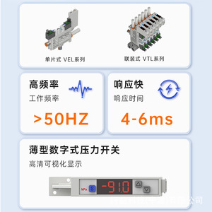 เครื่องกำเนิดสุญญากาศขนาดกะทัดรัดรุ่น Vel ซีรีส์ของ Xingyi Technology พร้อมระบบตรวจจับแรงดันสำหรับการใช้งานกับลมอัด - Product Image 5