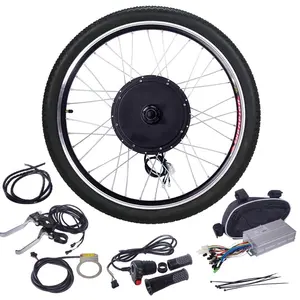Electric Bicycle Cycle E Bike 26" 1500w 48v Front/Rear Wheel all in one electric bicycle parts Hub Motor Conversion Kit for sale