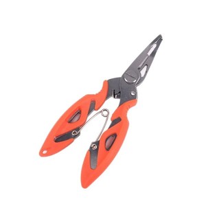 Alicates de pesca de acero inoxidable con punta curva, herramienta multifuncional para atar anzuelos y cortar señuelos, diseño duradero - Product Image 2
