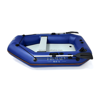 Bateau pneumatique gonflable léger et durable en PVC, monoplace, haute vitesse, pour sports nautiques, pliable, pour sauvetage d'urgence et dérive