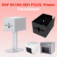 Support et Housse Légers et Faciles à Installer pour Imprimante Photo – Blanc et Noir – Étui de Protection pour Imprimante Photobooth