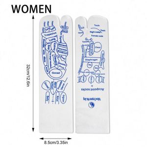 Therapy Point Meridian Yoga Pilates Silicone Socks Eco-Friendly Waterproof Features Triangle Toe <b>Massage</b> Design for Foot Leg - Product Image 5