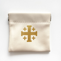 Étui à chapelet en cuir personnalisé, étui à chapelet catholique pour le rangement des perles de prière