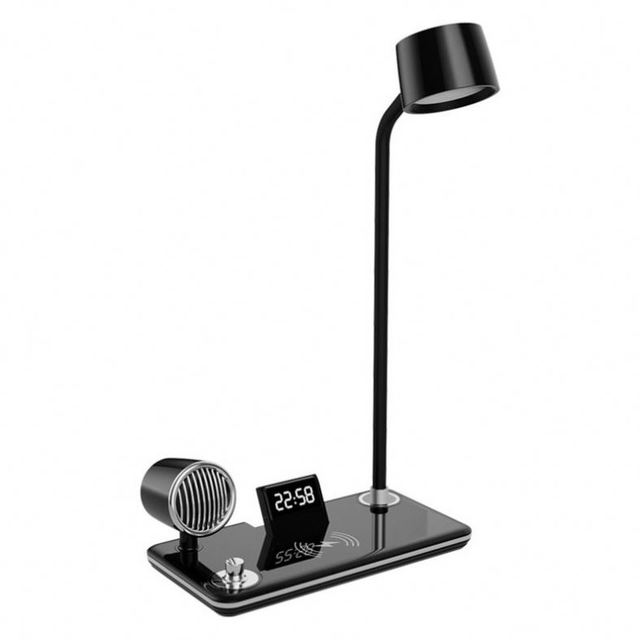 Hot Sell Office Folding Wireless Charger With Led and Usb Charger Study Night Light Desk Lamp First Order Shipping Discount