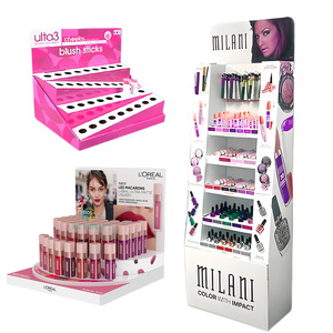 Tùy chỉnh mỹ phẩm trang điểm tông Pop hiển thị đứng bán lẻ mỹ phẩm giấy hiển thị tạo nên sản phẩm sàn hiển thị đứng - Product Image 1