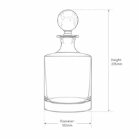 Juego de Decantador de Cristal con Diseño de Baloncesto y Vasos de Whisky Especiales, Venta al Por Mayor de Fábrica