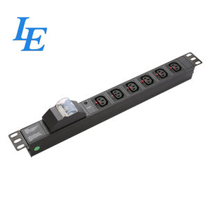 Unidad de Distribución de Energía (PDU) IEC C13 con Interruptor, de 19 Pulgadas, de Aleación de Aluminio, para Armario de Red - Product Image 2