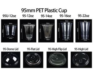 ถ้วยกาแฟแบบใสทรงอวกาศพร้อมฝาปิดและหลอดถ้วยน้ำทำจากพลาสติกใส - Product Image 4