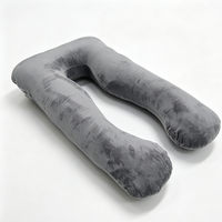 Oreiller de grossesse rectangulaire moderne en tissu pour un soutien complet du corps et un sommeil prénatal réparateur
