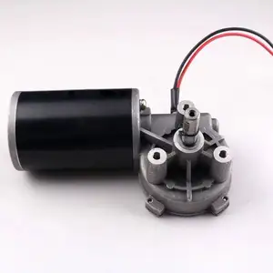 Yüksek tork 12v 24 v mikro Dc silecek sonsuz DİŞLİ Motor 12 24 Volt otomatik elektrikli garaj sürgülü kapı kapı açacağı fırça Dc Motor