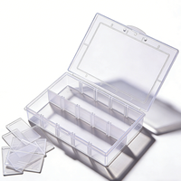 Boîtes à outils multifonctionnelles en plastique transparent pour ranger les bijoux de pêche ou d'autres articles