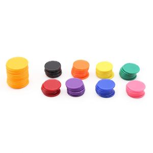 Fichas de Plástico Personalizadas al por Mayor, de Calidad, Coloridas, con Impresión de Logotipo y Número en Uno o Ambos Lados, para Accesorios de Juegos de Mesa - Product Image 1