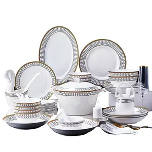 Оптовая продажа, набор посуды в китайском стиле, керамические тарелки