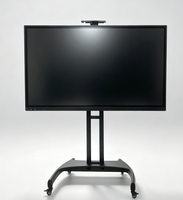 Tableau blanc interactif portable sur pied, écran tactile intelligent LCD 55 pouces, Android Windows 40 points tactiles