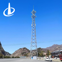 Tour autoportante en acier galvanisé à chaud à 4 poteaux pour antenne télécom cellulaire, fabriquée par un fabricant OEM
