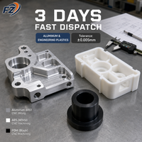 Layanan Prototipe Cepat Kustom dengan Mesin CNC, Pengiriman Cepat 3 Hari, Part CNC, Pembuatan Prototipe Aluminium ABS Cepat, MOQ 1 Buah