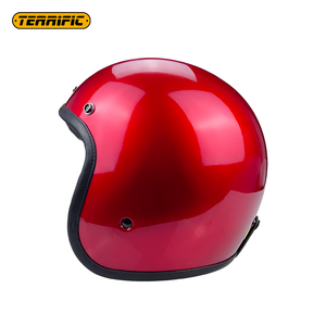 売れ筋ハーフフェイスヘルメットカラフルなグラスファイバーオープンドット承認ノーラン中国レトロゴーグルオートバイヘルメット - Product Image 3