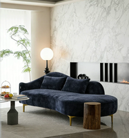 Ensemble de canapés modulaires modernes en tissu corduroy, canapé en forme de L, meubles de salon, canapé confortable et grand, luxe