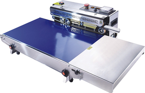 Machine de scellage de sacs en plastique entièrement automatique avec bande transporteuse élargie à 40 cm, scelleuse à bande continue - Product Image 2
