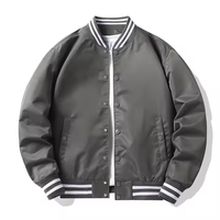 Best-seller Blouson hiver baseball personnalisé style minimaliste Letterman satin veste collège de luxe personnalisée pour hommes