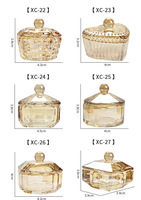 Style personnalisé cristal verre prismatique brosse de lavage ongles liquide tasse monomère élégant ongles Dappen plat avec couvercle