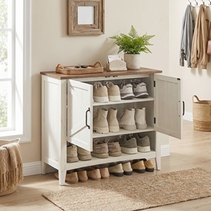<span class=keywords><strong>Meuble</strong></span> à chaussures moderne <span class=keywords><strong>VASAGLE</strong></span>, armoire à chaussures à 3 niveaux avec étagère réglable en hauteur - Product Image 1