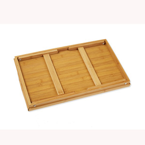 Bamboo legged <b>dinner</b> plate, breakfast plate, <b>tray</b>, folding <b>dinner</b> plate, lazy computer desk, folding snack plate, kitchenware - Product Image 1