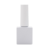 Bouteilles de vernis à ongles en gel carrées vides, styles variés personnalisés, avec pinceaux, 15 ml, petits pots en verre de beauté, haute qualité, vente en gros
