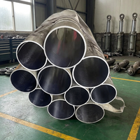 Tube de vérin hydraulique en acier inoxydable 304, chromé dur et affûté, diamètre intérieur 50 mm, diamètre extérieur 60 mm, longueur 1000 mm, 70 MPa, tige de 55 mm, course de 240 mm