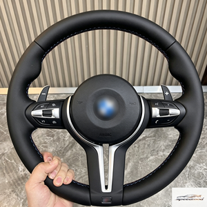Volante Deportivo de Cuero para <span class=keywords><strong>BMW</strong></span> 320 525 F10 F30 E90 F70 E71 F31 F32 X5 X6 F01 F07 F20 F11 F22 Serie 7 Serie 4 Serie 5 - Product Image 1