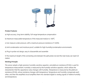 Rs485 Output Sil Gecertificeerd Cws30 Temperatuur-En Vochtigheidssensor Oem Odm Ip65 Eenvoudig Te Demonteren Lcd-Scherm Met Achtergrondverlichting - Product Image 5