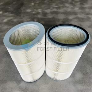 FORST CE Industrie zement Sandstrahlen Holz bearbeitung Pulver beschichtung Staubs ammel filter HEPA Polyester PTFE Oval patronen filter - Product Image 3