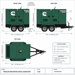 เครื่องกำเนิดไฟฟ้าดีเซล Cummins ขนาด 20kw 50kw 100kw 200kw 500kw 800kw 1000kw แบบเงียบ สำหรับใช้ในบ้าน การทำเหมือง และให้เช่า - Product Image 1