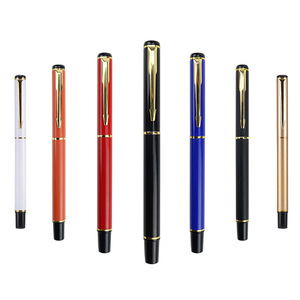 Promotional High End Business Luxury Signature Gel <b>Pen</b> Metal Body 0.5mm <b>Refill</b> Fluently Writing Custom Logo Black Ink Laser - Product Image 2