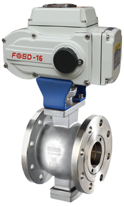DN50-150 6-Inch High PN40 Stainless Steel On/Off Type Ball V Double Flange Hard <b>Seal</b> - Product Image 5