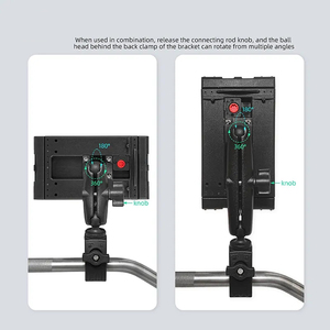 Supporto per Tablet da <span class=keywords><strong>Moto</strong></span> con Morsetto per Manubrio da 1 Pollice (25mm) Ram Ball, Compatibile con Tablet fino a 12 Pollici - Product Image 2