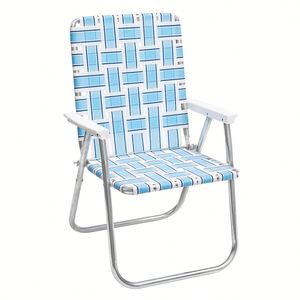 Portable Folding Modern Polyester Fabric Lightweight Webbing <b>Beach</b> <b>Chairs</b>-100kg Capacity School & Hotel Use Outdoor Furniture - Product Image 2